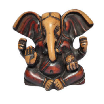 Hand Painted Ganesh with Big Ear RG-060B - Click Image to Close